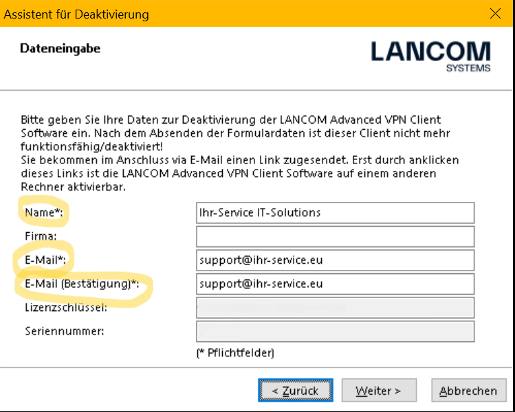 LANCOM Advanced VPN Client